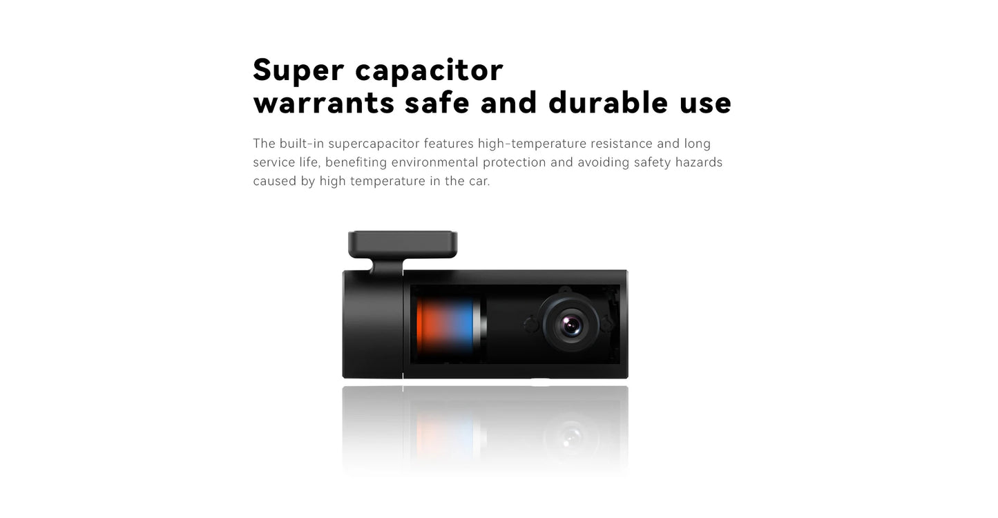 DDPAI Mini Pro 1296P Dash Cam - Caméra DVR WiFi pour Voiture