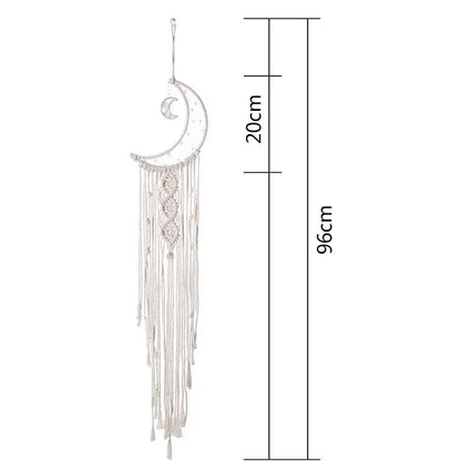 Tenture Murale Macramé Bohème Chic 96cm - Décor Enfants Filles