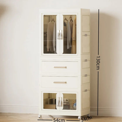 Armoire de rangement pliable multifonction pour vêtements et maison