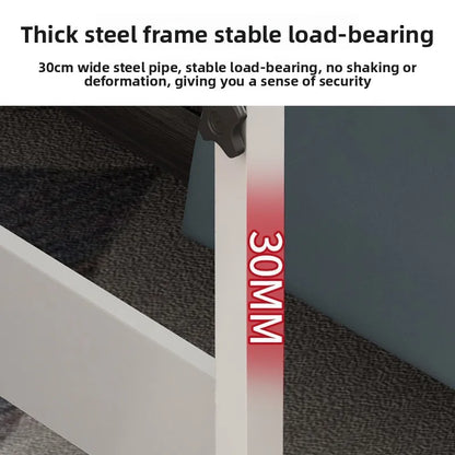 Table pliante mobile avec rouleaux - Table de chevet polyvalente