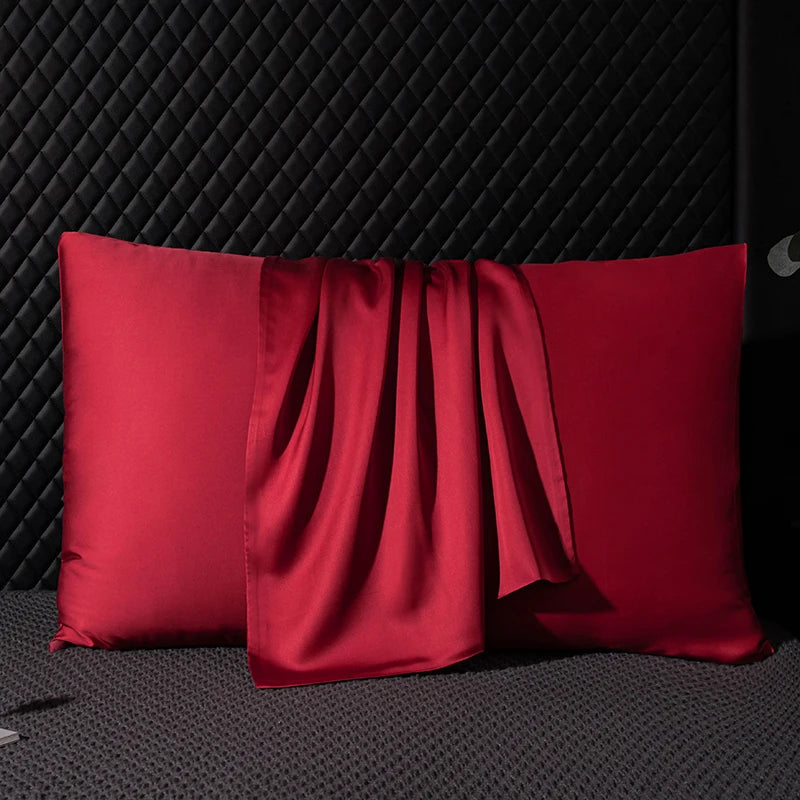 Taie d'oreiller en soie 100% naturelle pour cheveux et peau