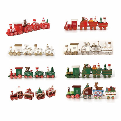 Ornements de Noël : Train en bois mobile pour une déco festive