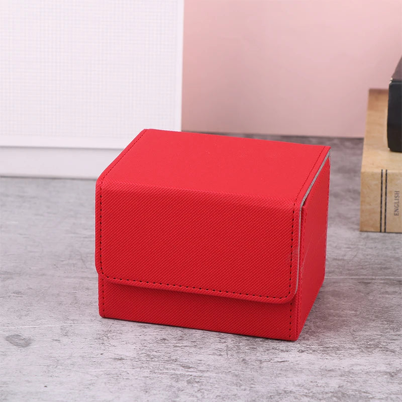 Boîte de rangement PU pour cartes de jeu - Organisateur portable