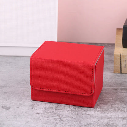 Boîte de rangement PU pour cartes de jeu - Organisateur portable