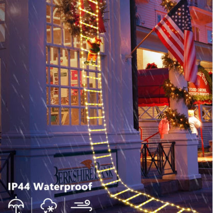 Décoration Noël LED Père Noël Escalade 1.5M - 8 Modes USB