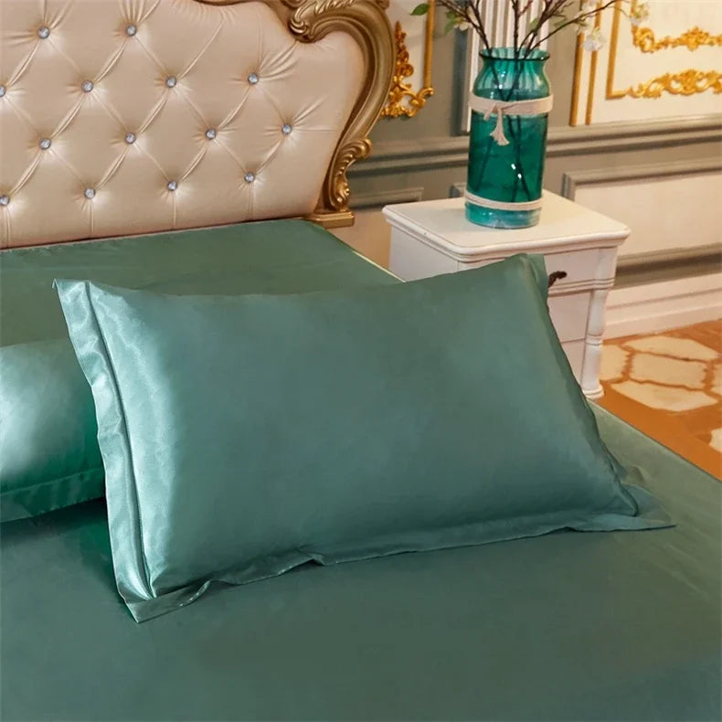 Taie d'oreiller en satin luxueux 48x74 - Confort et élégance