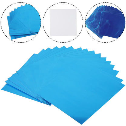 Autocollants Murs Miroir Carrés 15CM - 16 Pièces DIY Décoratif