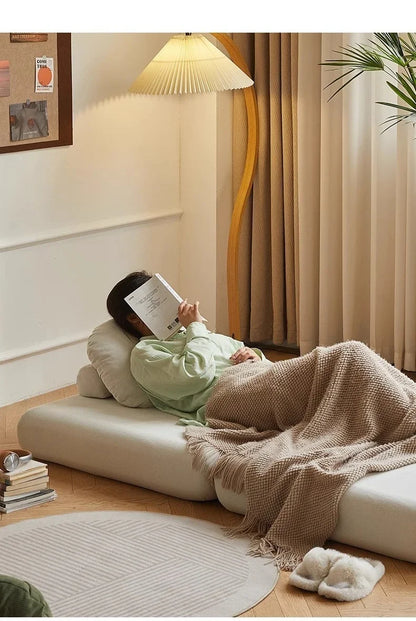 Canapé-lit pliant en tissu pour petit salon - Confort tatami