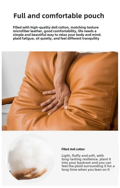 Canapé paresseux nordique en fer forgé pour salon et balcon