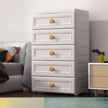 Armoire de rangement blanche à tiroirs - 50 casiers en plastique