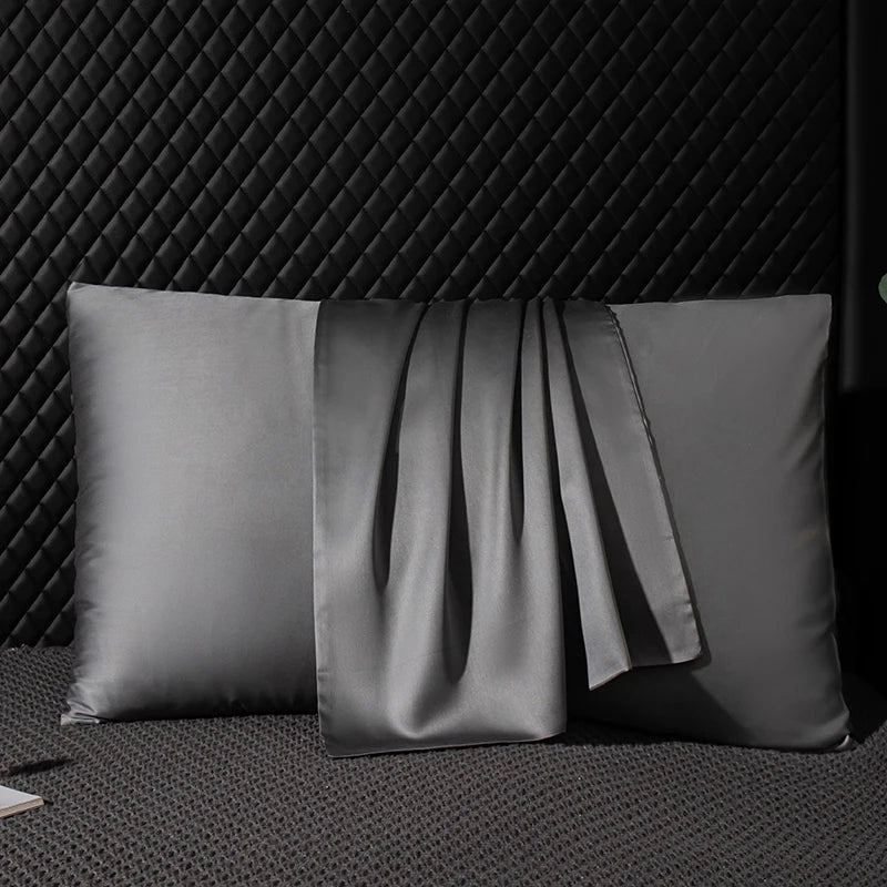 Taie d'oreiller en soie 100% naturelle pour cheveux et peau