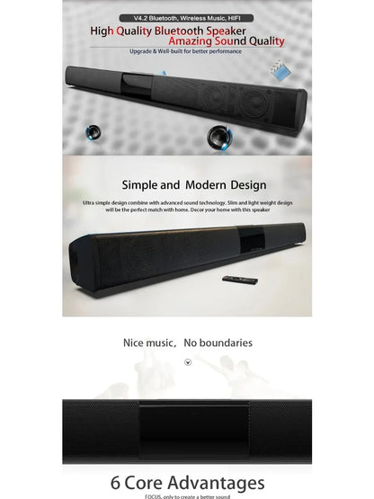 Haut-parleur Bluetooth puissant pour TV, ordinateur et voiture