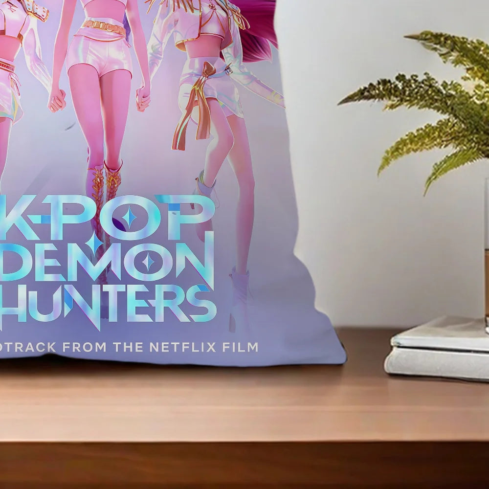 Housse de coussin Demon KPop pour salon, bureau et voiture