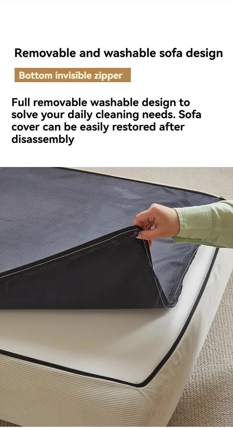 Canapé-lit pliant en tissu pour petit salon - Confort tatami