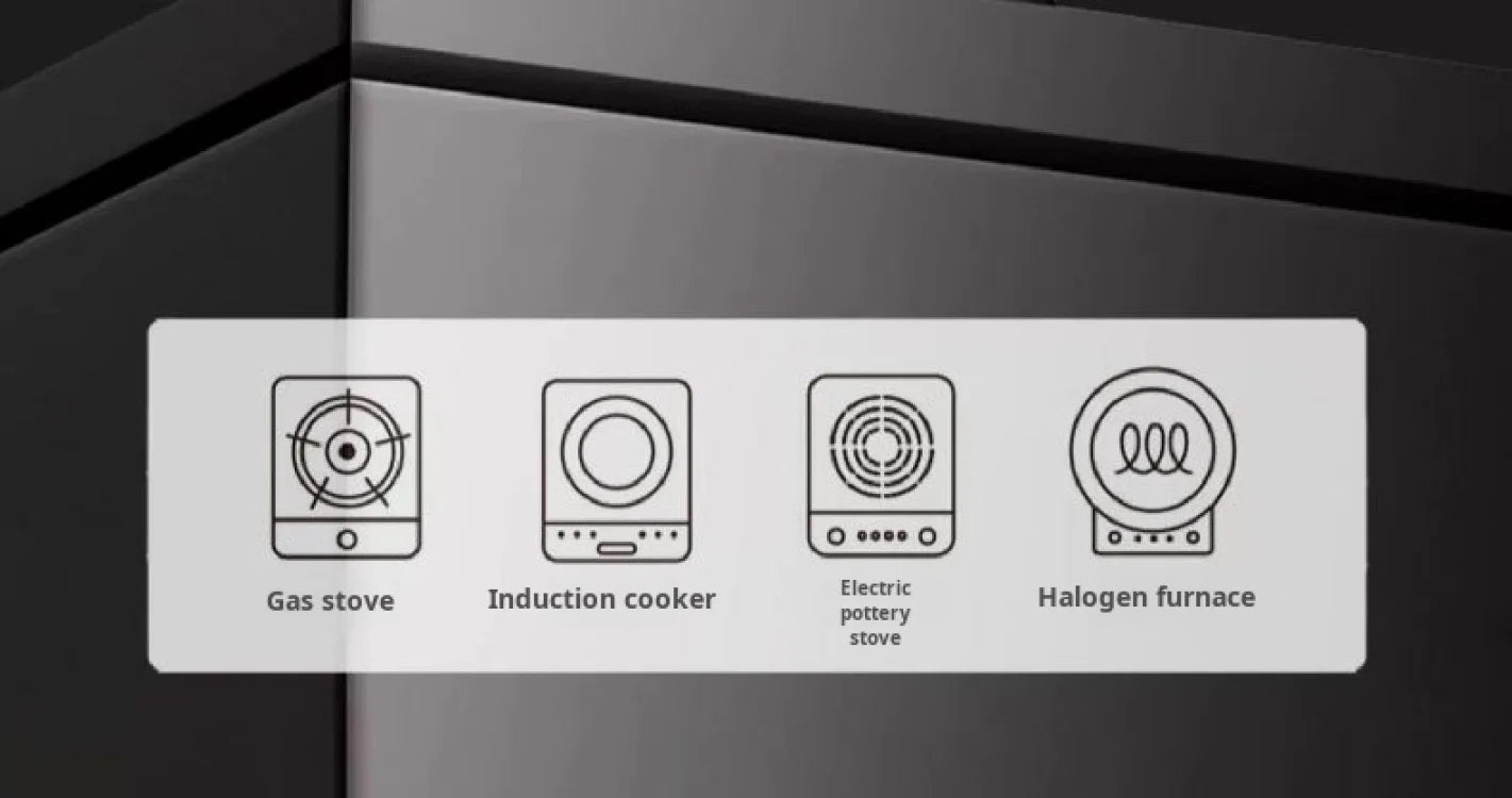 Marmite à Soupe en Acier Inoxydable 410 - Wok Antiadhésif avec Couvercle