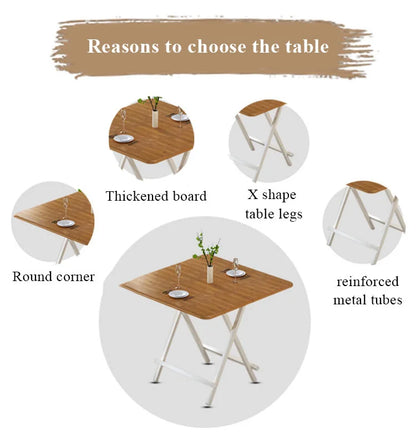 Table Pliable Multifonctionnelle pour Petit Espace et Dortoir