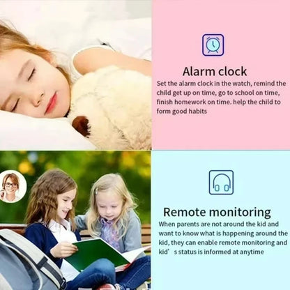 Montre Intelligente 4G pour Enfants - GPS, SOS, Caméra, Étanche