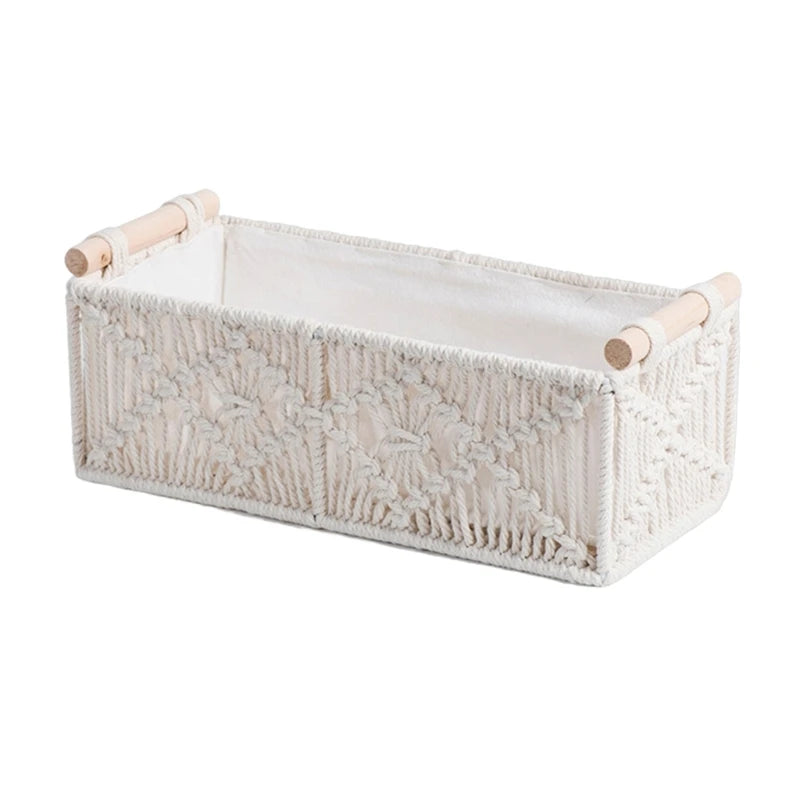 Panier de rangement en corde coton élégant et multifonctionnel