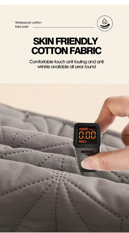 Surmatelas imperméable matelassé pour lit simple et double 140/160