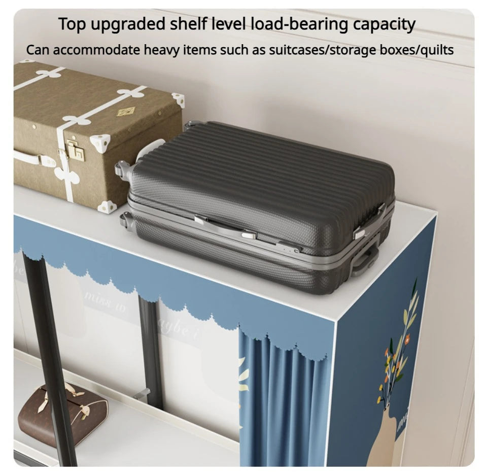 Armoire pliante en acier durable - Rangement pratique sans installation