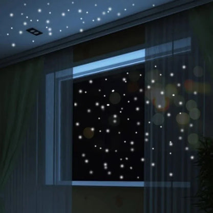 Autocollants muraux lumineux étoiles - 407 pièces pour chambre d'enfant