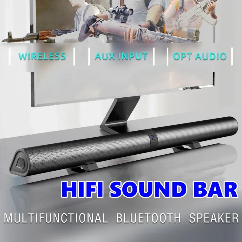 Barre de son 120W Home Cinéma Bluetooth 2 en 1 - Son Détaillé