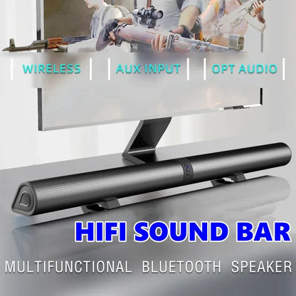 Barre de son 120W Home Cinéma Bluetooth 2 en 1 - Son Détaillé