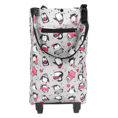 Chariot de Shopping Pliable avec Roulettes pour Homme - Pratique et Fonctionnel