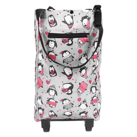 Chariot de Shopping Pliable avec Roulettes pour Homme - Pratique et Fonctionnel