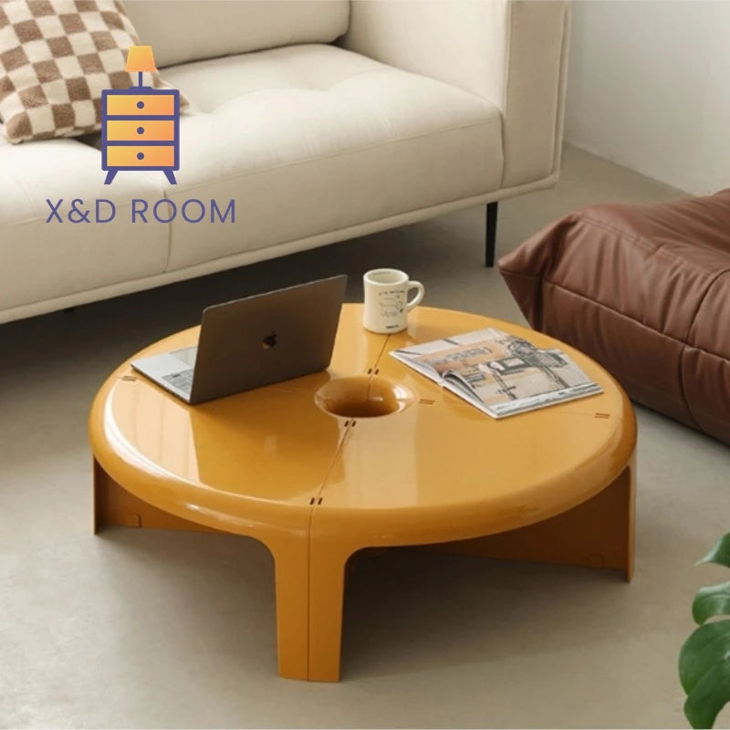 Table Basse Circulaire Nordique Créative – Design Modulable 2025