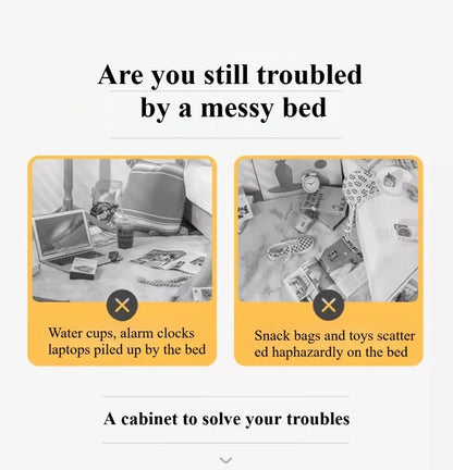 Table de chevet minimaliste avec tiroirs - Rangement moderne étroit