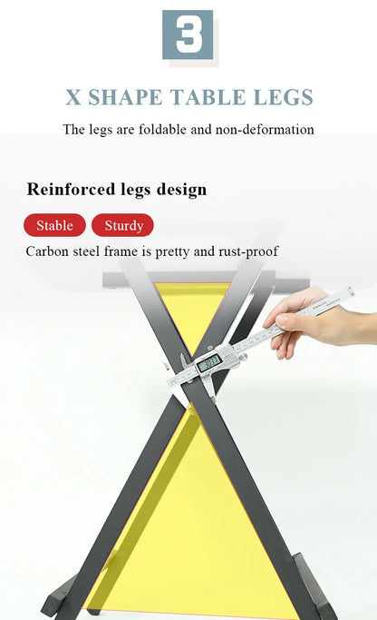 Table Pliable Multifonctionnelle pour Petit Espace et Dortoir