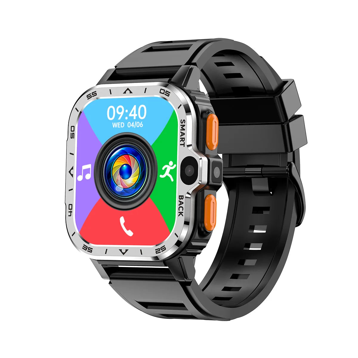 Montre Intelligente Android GPS HD - Homme, 16G/64G, Wi-Fi