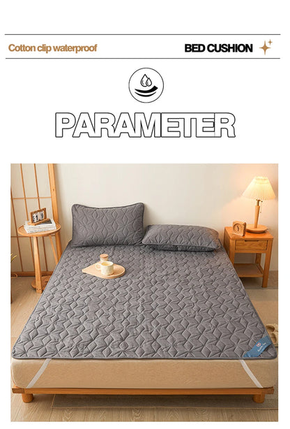 Surmatelas imperméable matelassé pour lit simple et double 140/160