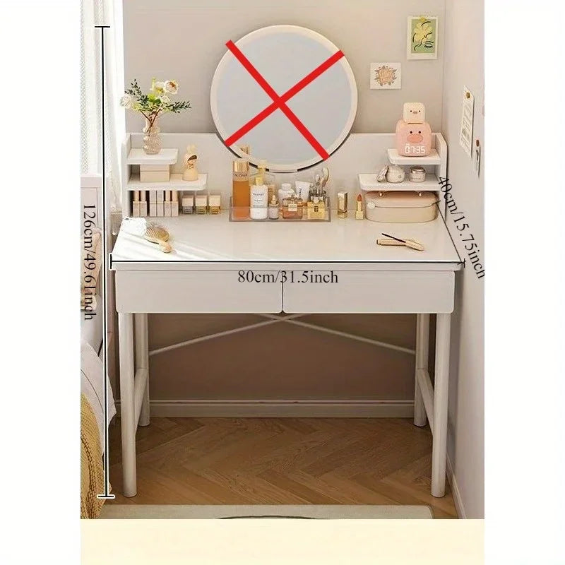 Commode moderne avec miroir pour chambre petite appartement 2025