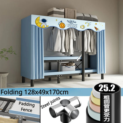 Armoire pliante en acier durable - Rangement pratique sans installation
