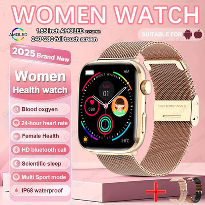 Montre Intelligente Xiaomi Femme - Diagnostic AI, HRV, PPG, IP68