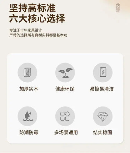 Table à Manger Pliante en Bois Massif - Table Rectangulaire Multifonction