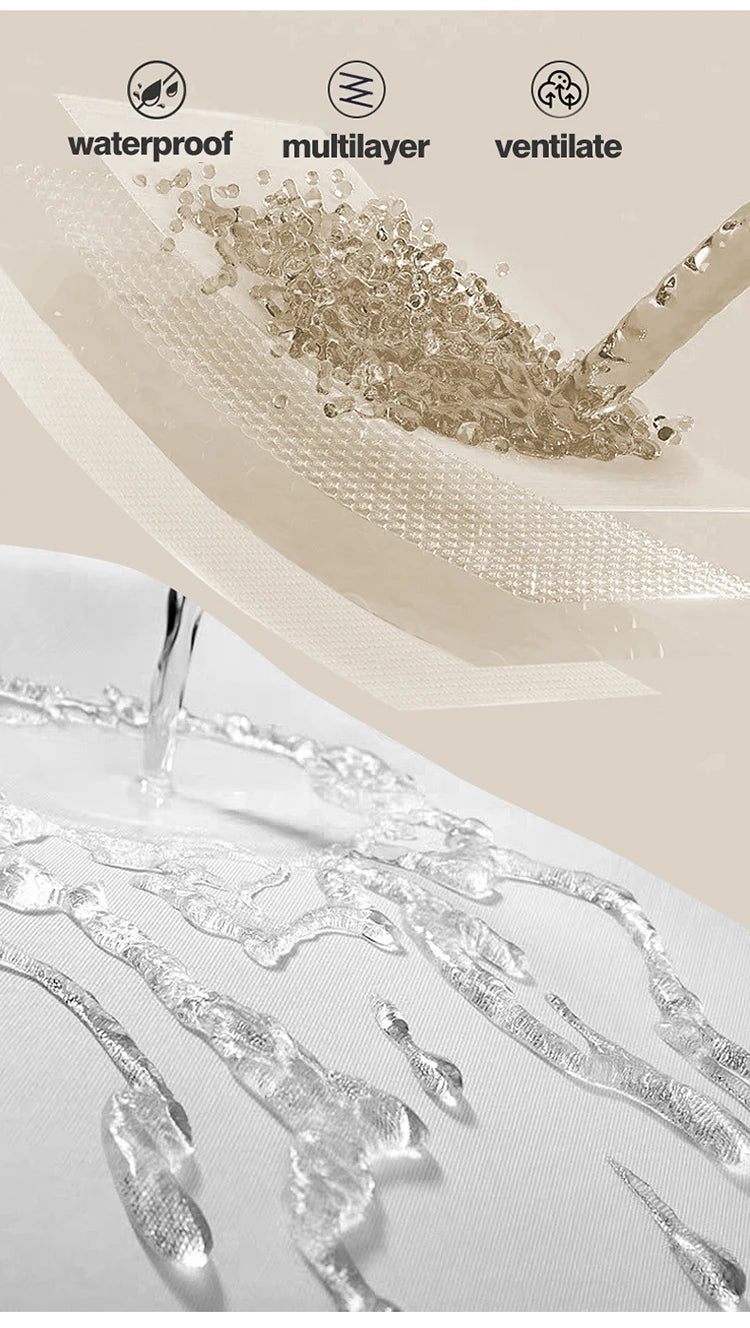 Surmatelas imperméable matelassé pour lit simple et double 140/160