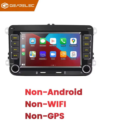 Autoradio Android 7" GPS Carplay pour VW, Seat, Audi - 2Din