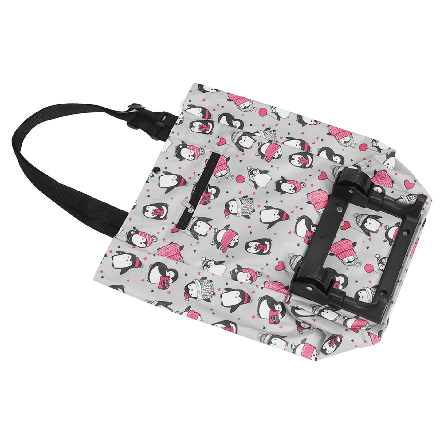 Chariot de Shopping Pliable avec Roulettes pour Homme - Pratique et Fonctionnel