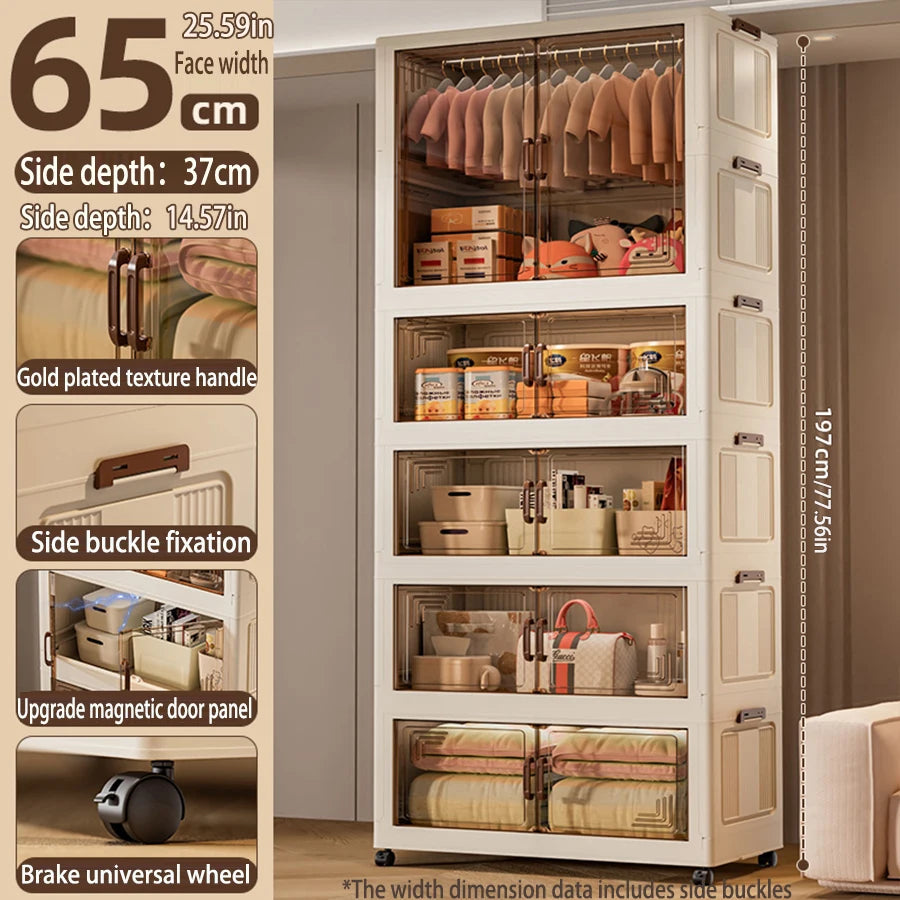 Armoire Pliable Grande Capacité - Organisateur de Vêtements Pratique