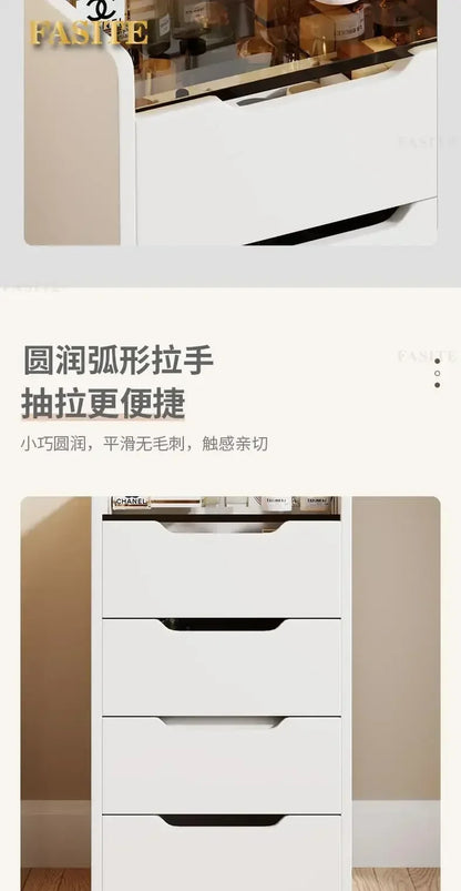 Commode moderne crème 48CM - Table de maquillage et rangement