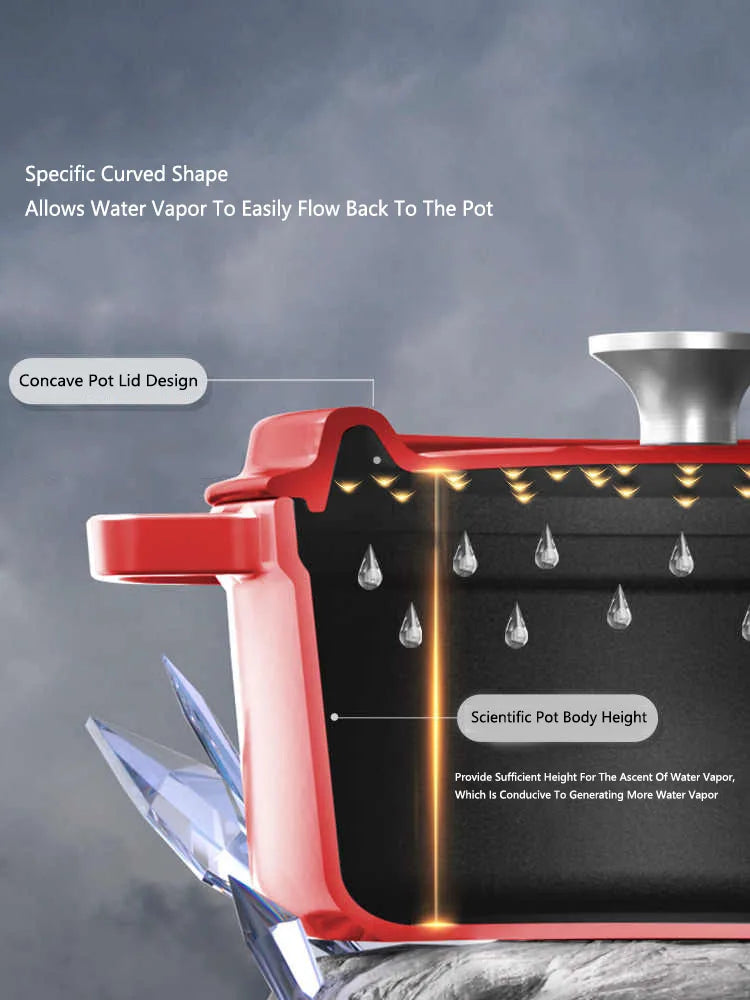 Marmite en Fonte Émaillée COOKER KING - Antiadhésive, Induction & Gaz