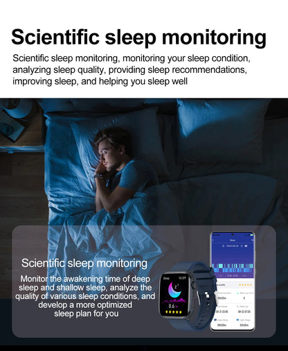 Montre Intelligente Xiaomi Femme - Diagnostic AI, HRV, PPG, IP68