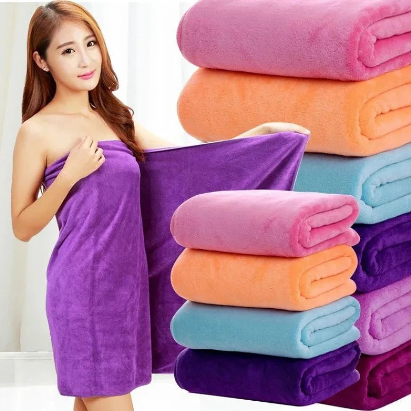 Serviette de bain microfibre douce, absorbante et à séchage rapide