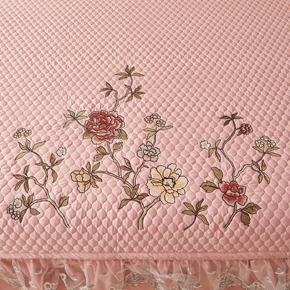 Ensemble de couvre-lit d'été brodé chic - léger et doux, 1 à 3 pièces