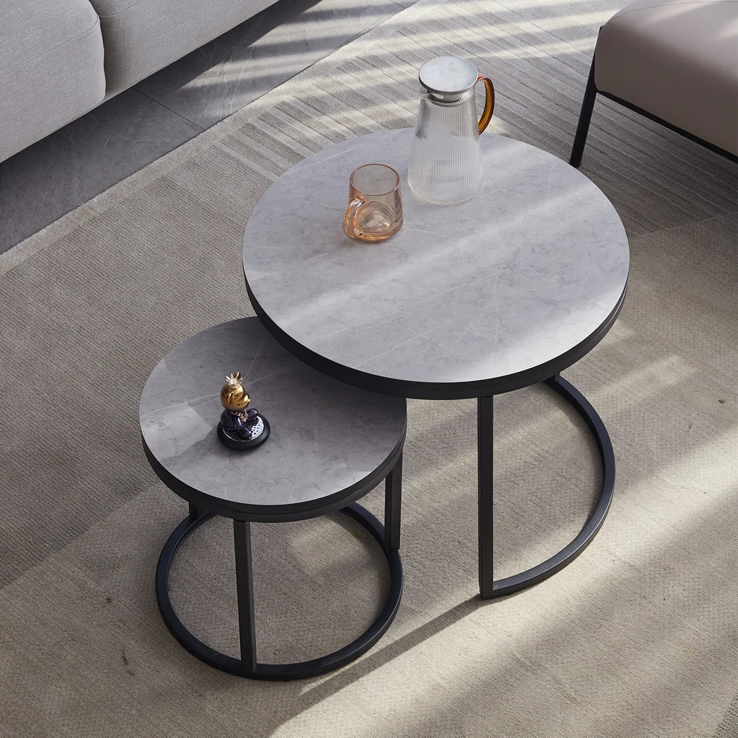 Table basse nordique 2 en 1 EGOONM - Design moderne et minimaliste