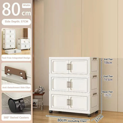 Armoire de rangement pliable pour vêtements de bébé et enfants