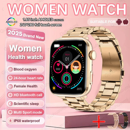 Montre Intelligente Xiaomi Femme - Diagnostic AI, HRV, PPG, IP68